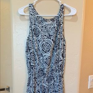 CAbi, size medium, blue & white sundress